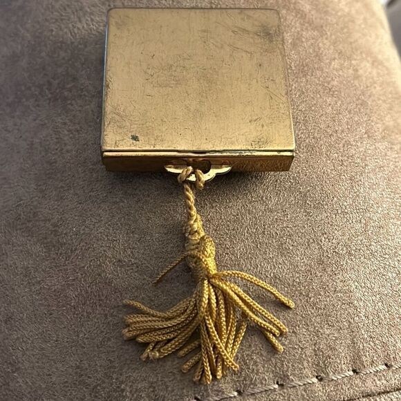 Vintage K&K Kotler Kopit Rhinestone Face Powder Mirror Compact with Original Pow - Picture 8 of 8